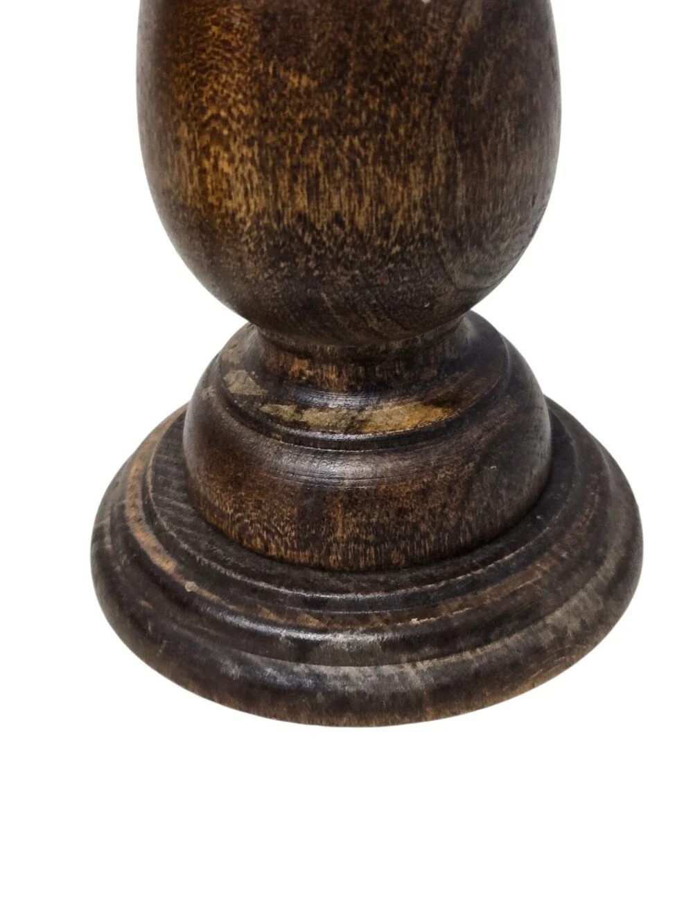 Vintage Wooden Candle Holders Set Of 2 MCM Taper Basketville Putney Vermont